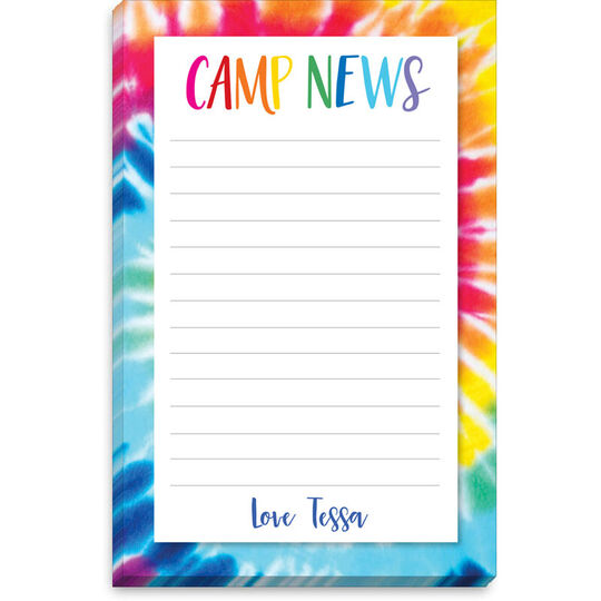 Tie-Dye Camp News Notepads
